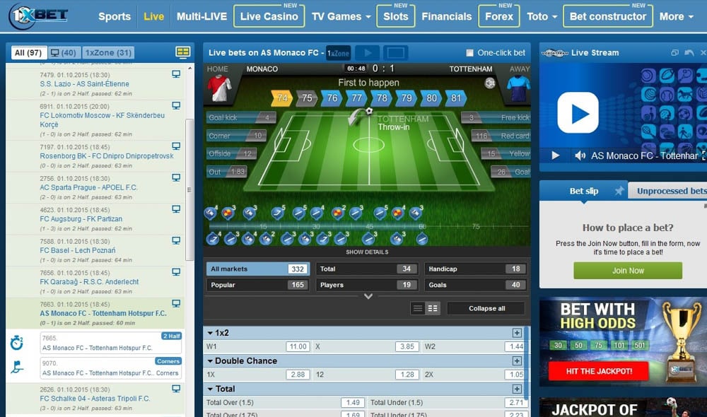 1xbet canli mac nasil izlenir